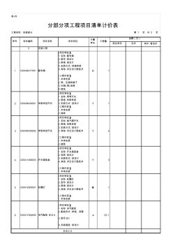 表09分部分項工程項目清單計價表 (2)