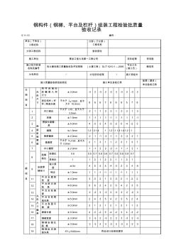 表5.11.13钢构件(钢梯、平台及栏杆)组装工程