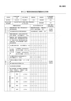 表C.2管道安装检验批质量验收记录表