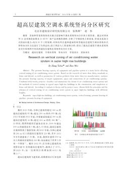 超高层建筑空调水系统竖向分区研究