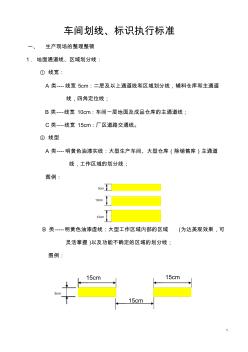 车间划线、标识执行标准