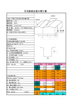 钢天沟及落水管计算