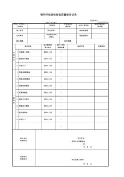 钢构件组装检验批质量验收记录(江苏)