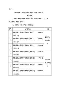 钢筋混凝土用热轧钢筋产品生产许可证实施细则