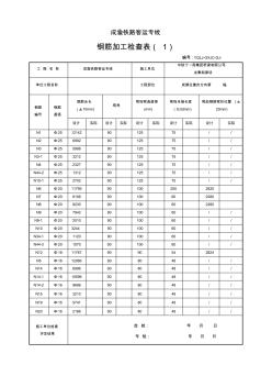 鋼筋表格