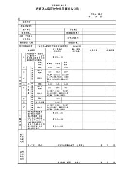 钢管外防腐层检验批质量验收记录(20200902162602)