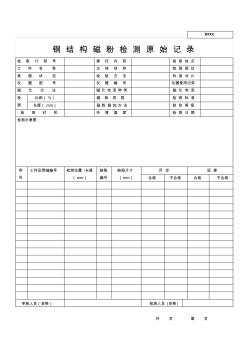 钢结构磁粉检测原始记录1 (2)