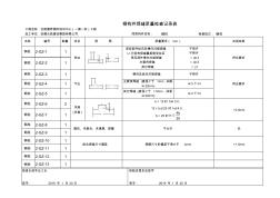 钢结构质量焊缝验收资料自检记录 (2)