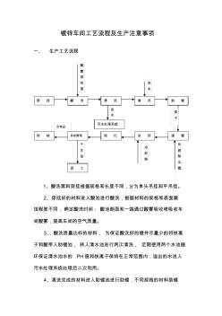 镀锌车间工艺流程及生产注意事项(20201029121822)