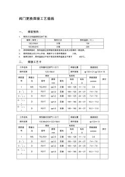 阀门更换焊接工艺措施