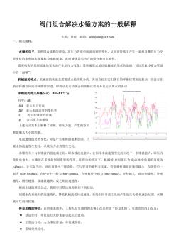 阀门组合解决水锤方案的一般解释