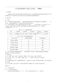 防火板风管制作与安装施工工艺标准 (2)