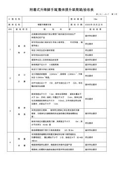 附着式升降脚手架(整体提升架爬架)验收表 (2)