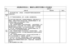 非阻燃材料和動火、爆破作業(yè)管理專項整治工作檢查表