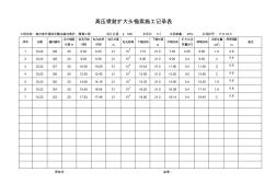 高压喷射扩大头锚索施工记录表