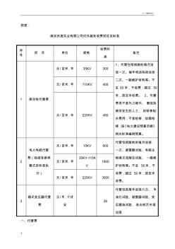 高压电气试验收费标准 (2)