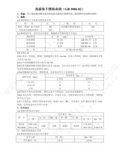 高碳铬不锈轴承钢GB3086-82