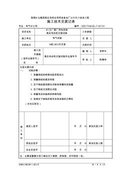 (7)电机交接试验