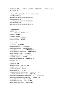 (完整word版)核心三層交換機(jī)配置