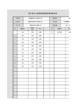 001-消火栓滅火系統(tǒng)啟泵按鈕啟泵試驗(yàn)記錄