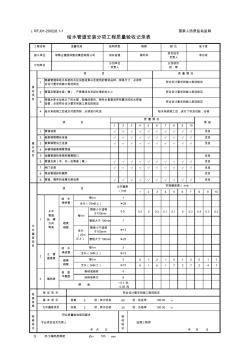 002-01给水管道安装分项工程质量验收记录表