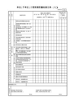 03单位(子单位)工程观感质量检查记录(7)GD403