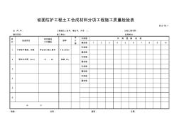 069B-2-16.1坡面防护工程土工合成材料分项工程施工质量检验表