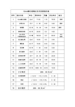 10mm钢化玻璃点支式安装报价表