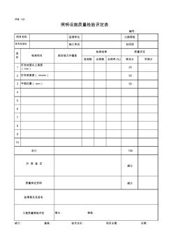 120.照明設施質量檢驗評定表