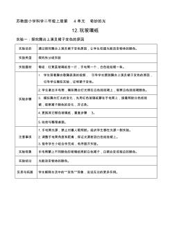 12.玩玻璃纸实验单