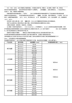 1KV,20KV,35KV熱縮電纜端頭使用說(shuō)明書