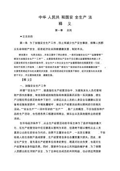 1_(新)中华人民共和国安全生产法释义(一)