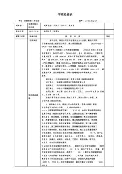 1內(nèi)審審核檢查表張?zhí)贫椖坎?216滬昆云南