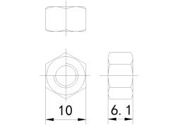 1型六角螺母C级(GB451-86)(6)