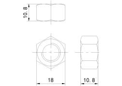 1型六角螺母A、B级(GB6170-86)(1)
