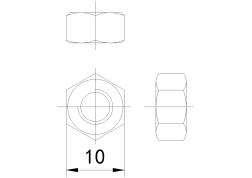 1型六角螺母A、B级(GB6170-86)(4)