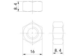 1型六角螺母A、B级(GB6170-86)(6)