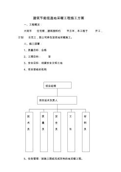 1节能低温地采暖工程施工方案