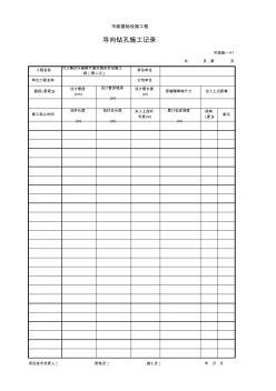 2.41導(dǎo)向鉆孔施工記錄