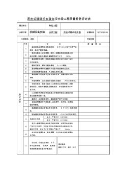 24.4反擊式破碎機(jī)安裝分項(xiàng)分段工程質(zhì)量檢驗(yàn)評(píng)定表