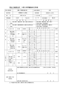2、預(yù)應(yīng)力錨桿、錨索支護(hù)工程工序質(zhì)量驗收記錄表