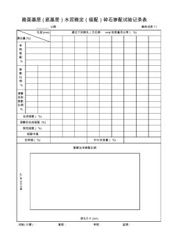 2路面碎石摻配試驗記錄表11