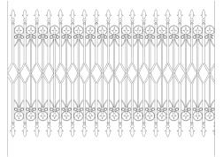 40个铁艺栏杆CAD素材库(11)