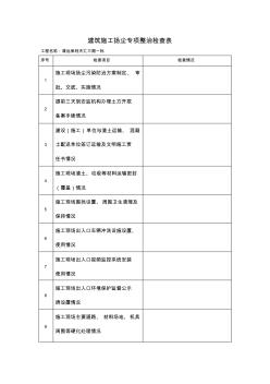 6建筑施工扬尘专项整治检查表