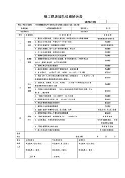 7施工现场消防设施验收表