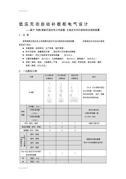 [整理]基于TDS智能式低壓電力電容器低壓無功補(bǔ)償柜綜合測(cè)控裝置