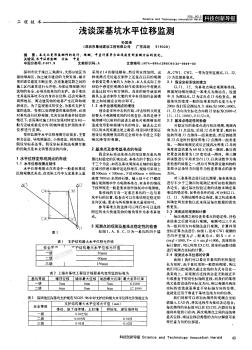 _浅谈深基坑水平位移监测