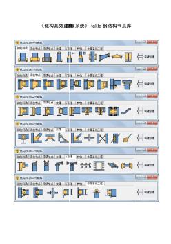《优构高效建模系统》tekla钢结构节点库