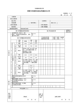 【工程常用表格】钢管外防腐层检验批质量验收记录