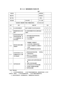 【工程表格模板】强制措施条文检测记录